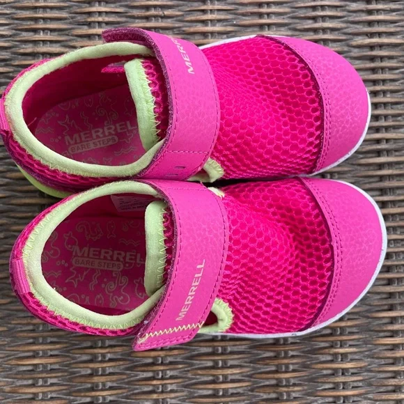 Merrell Baby Girl Bare Steps H2O Sneakers Water Sandals Very Gently Used - Picture 6 of 10
